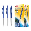Lapicera de gel x50, AZUL, punta 0.5, retráctil, en caja BEIFA