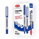 Lapicera tinta líquida x12, AZUL, punta 0.5, en caja, BEIFA