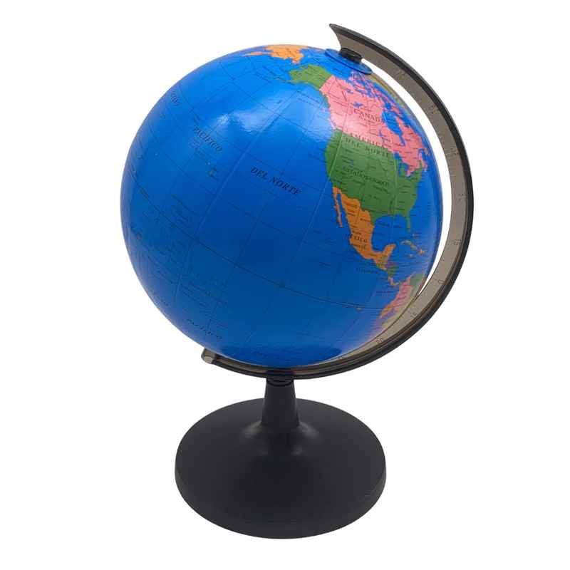 Globo terráqueo 18.2cm, de plástico, en caja