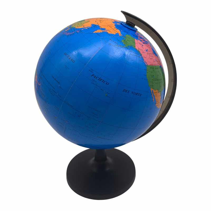 Globo terráqueo 21.4cm, de plástico, en caja