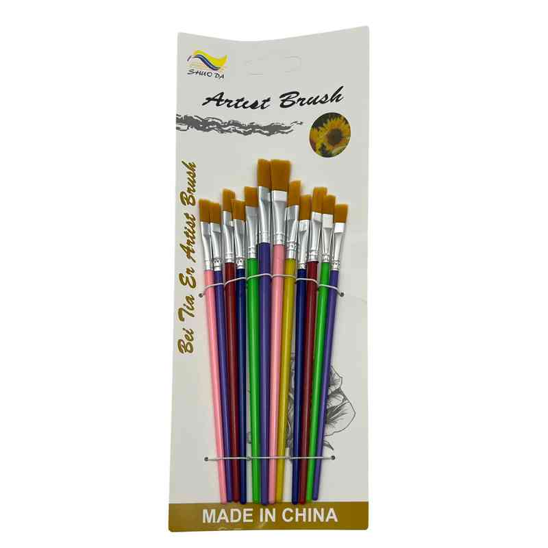 [E3613] Pincel de plástico y nylon x12, en bolsa