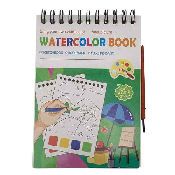 Libro para colorear con acuarelas, en bolsa, varios diseños