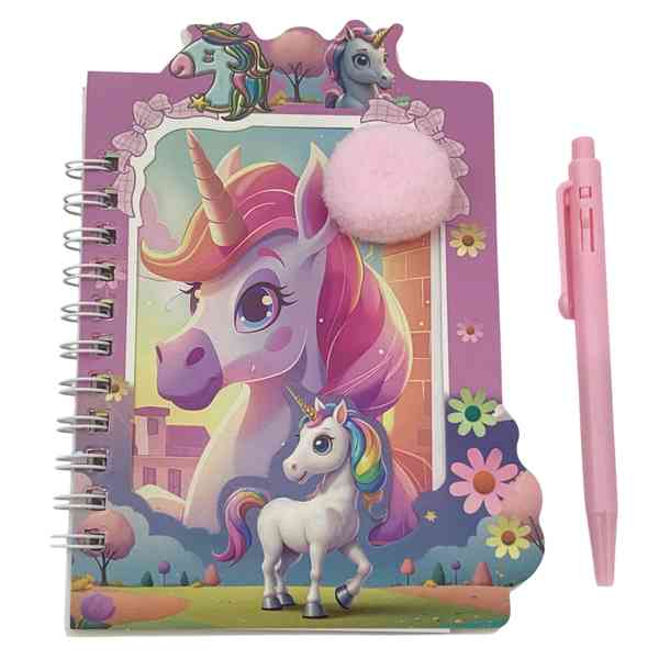 [E3702] Libreta con lapicera, varios diseños unicornios