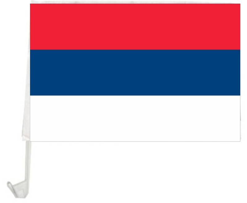 [G0406D] Bandera con soporte para auto ROJO AZUL BLANCA