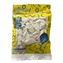 Globo FILIPPO 10" blanco, bolsa x50