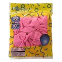 Globo FILIPPO 10" rosado, bolsa x50