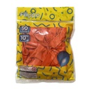 Globo FILIPPO 10" anaranjado, bolsa x50