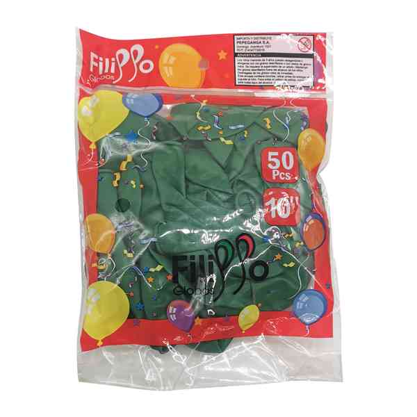 Globo FILIPPO 10" verde oliva, bolsa x50