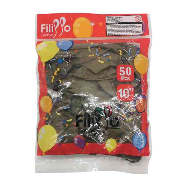 [G1154Q] Globo FILIPPO 10" marrón claro, bolsa x50