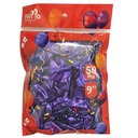 Globo FILIPPO 10" metalizado violeta, bolsa x50