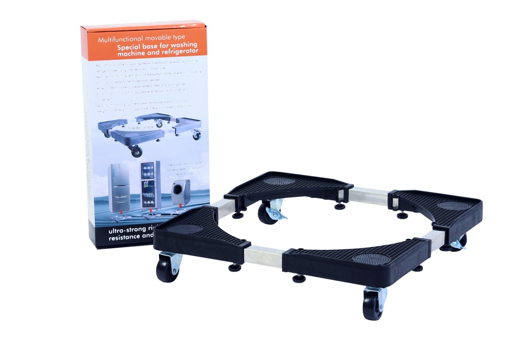 [G1576] Base soporte móvil ajustable con ruedas, multiuso, ideal para electrodomésticos, en caja