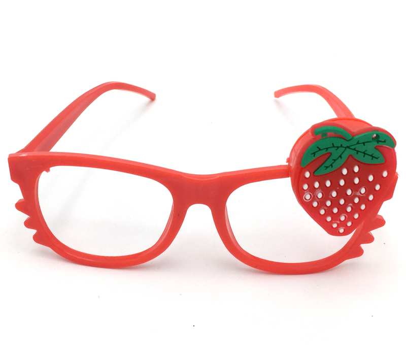 Lentes de cotillón, PACK x12, con aplique luminoso