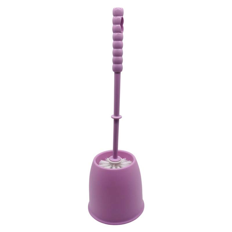 [G1664] Cepillo para WC, base redonda de plástico, varios colores