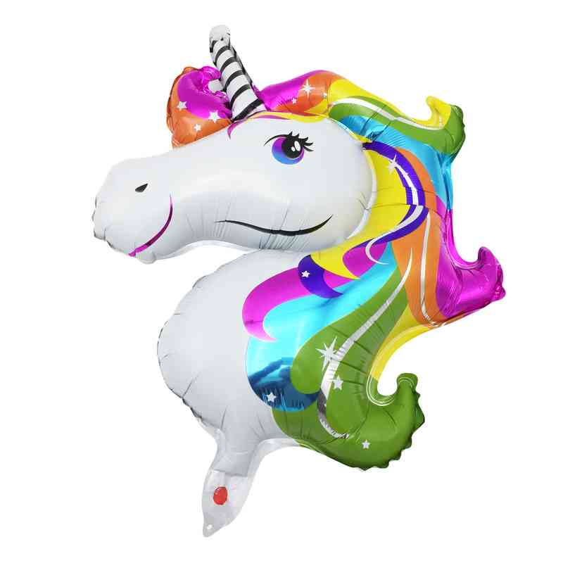 [G1843] Globo metalizado unicornio, en bolsa