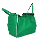 Bolsa de TNT reforzado, con clip para carrito, con asas y bolsillo, plegable, pack x2