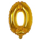 Globo Filippo 16" metalizado, N°0 dorado, en bolsa