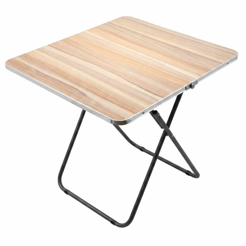 Mesa de madera patas de hierro, plegable