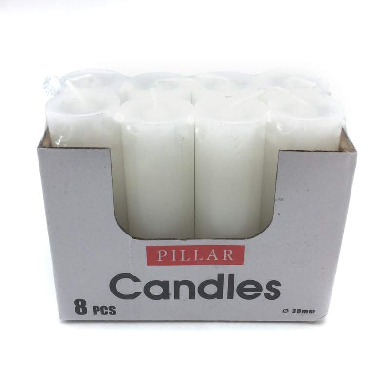 [G2185] Vela blancas x8, en caja