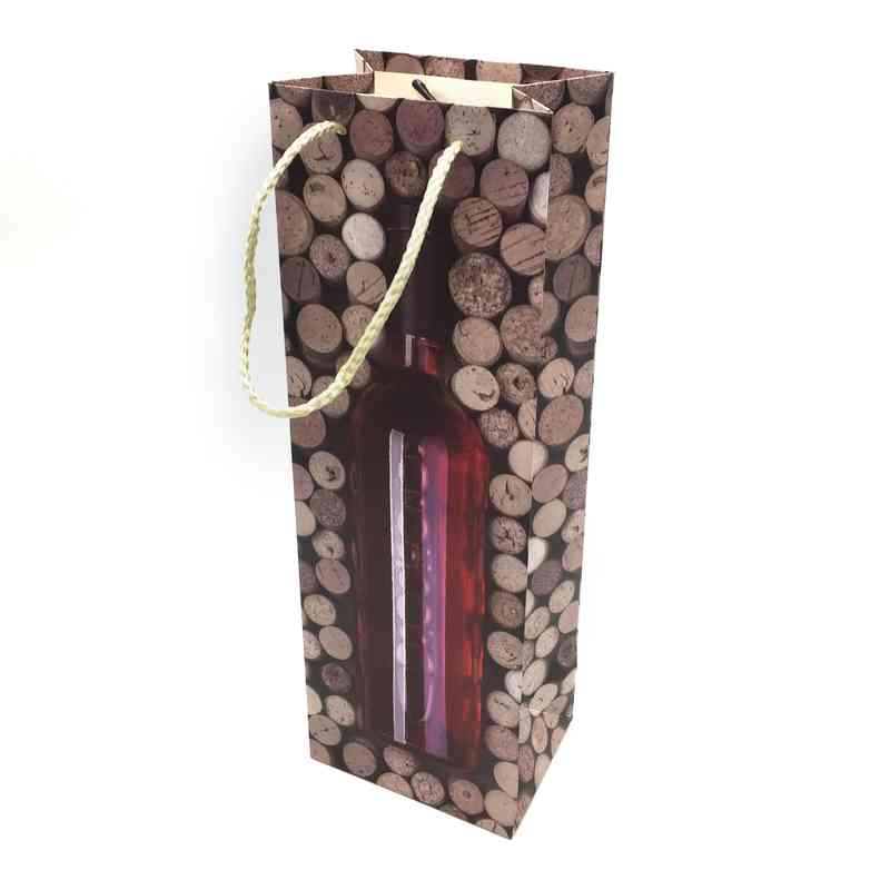 Bolsa de regalo para botella, PACK x12, varios diseños