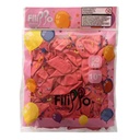 Globo Filippo 10" pastel rojo, bolsa x50