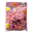 Globo Filippo 10" pastel rosado, bolsa x50