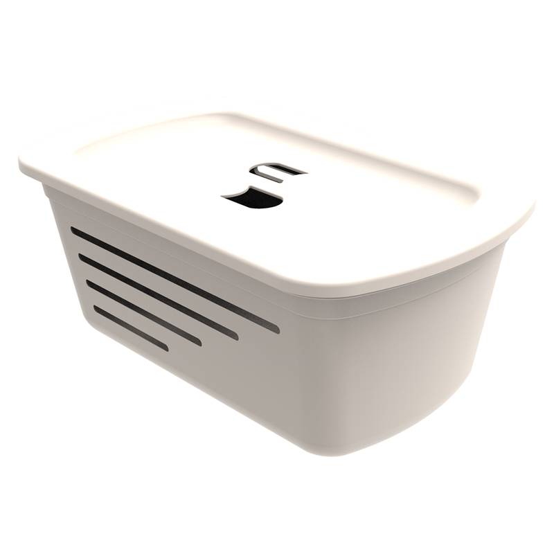 Caja organizadora de plástico con tapa SOPRANO 5L BEIGE