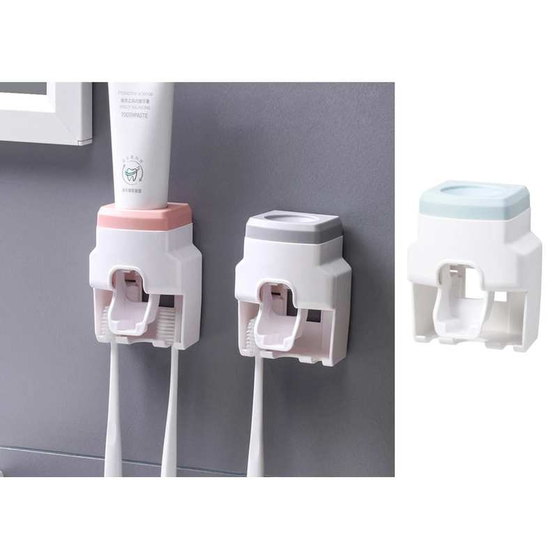 [G2367] Dispensador de pasta dental con soporte para cepillos