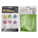 Globo metalizado estrella 18", PACK x10