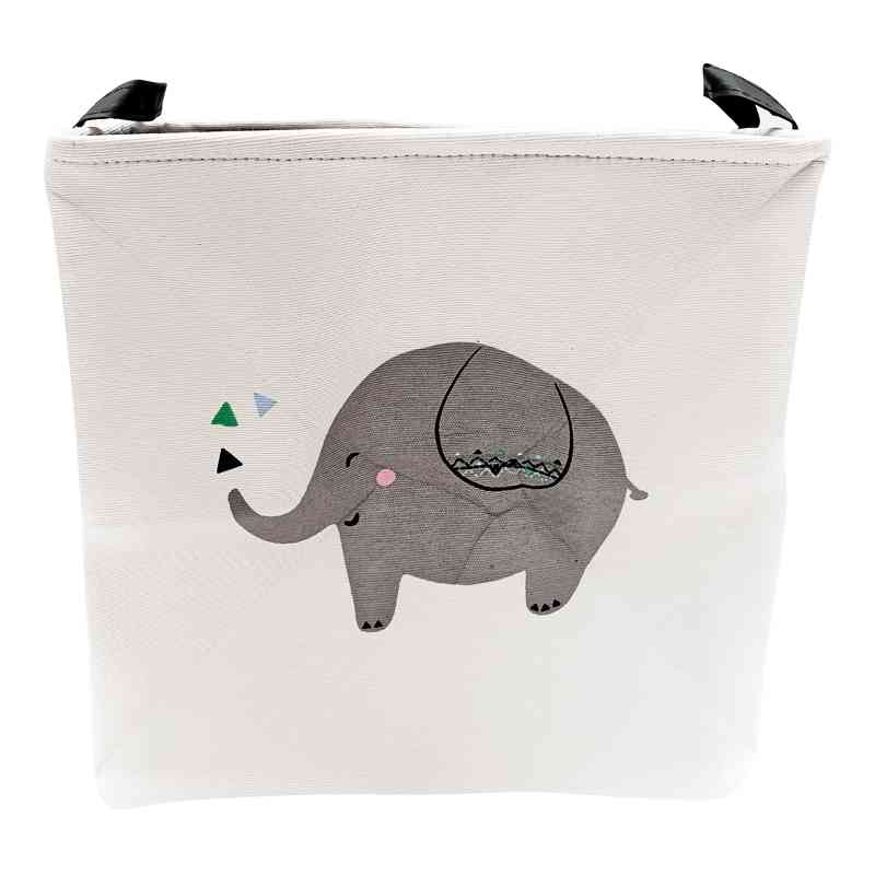 [G2426] Cesto canasto organizador de tela con asas, en bolsa varios diseños