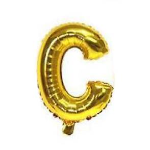 [G2444C] Globo metalizado 16" letra C DORADO