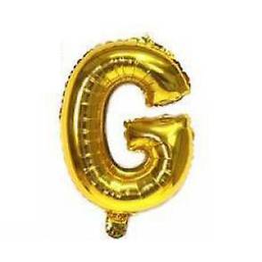 [G2444G] Globo metalizado 16" letra G DORADO