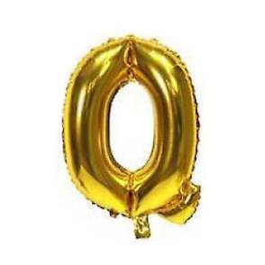 [G2444Q] Globo metalizado 16" letra Q DORADO