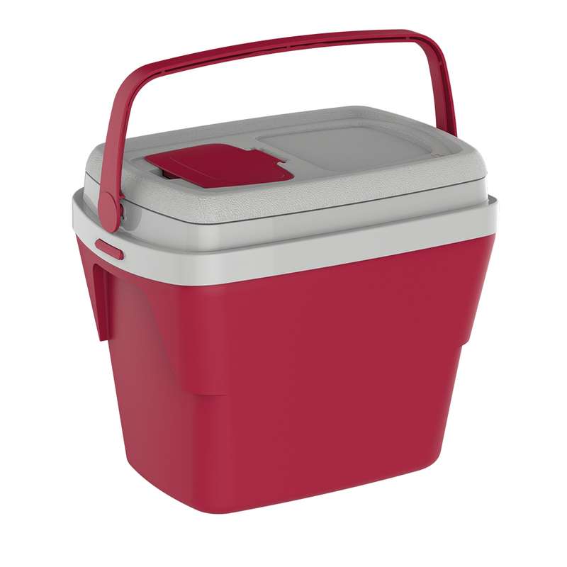 [G2462RJ] Conservadora térmica SOPRANO TROPICAL 28L, con tapa de acceso rápido, ROJO