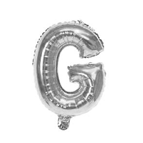 Globo metalizado 16" letra G PLATEADO