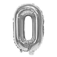 [G2476O] Globo metalizado 32" letra O PLATEADO