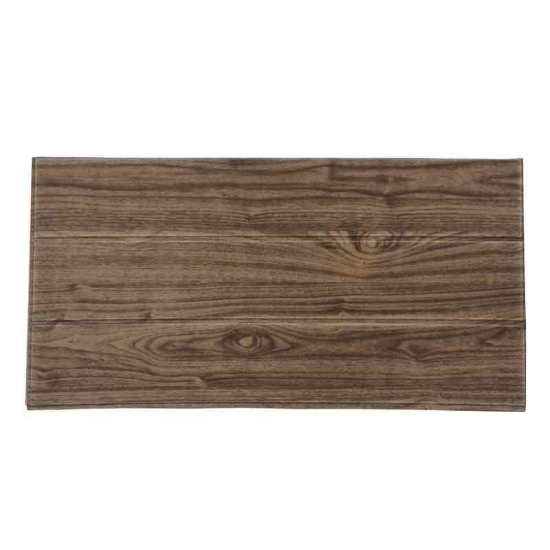 Revestimiento adhesivo para pared, MARRÓN, en bolsa