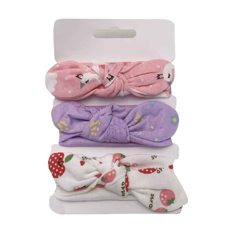 Vincha de tela x3, varios diseños, en bolsa