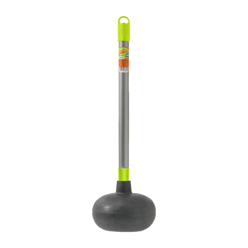 [G2531] Sopapa para inodoro, con mango de madera, ALKLIN