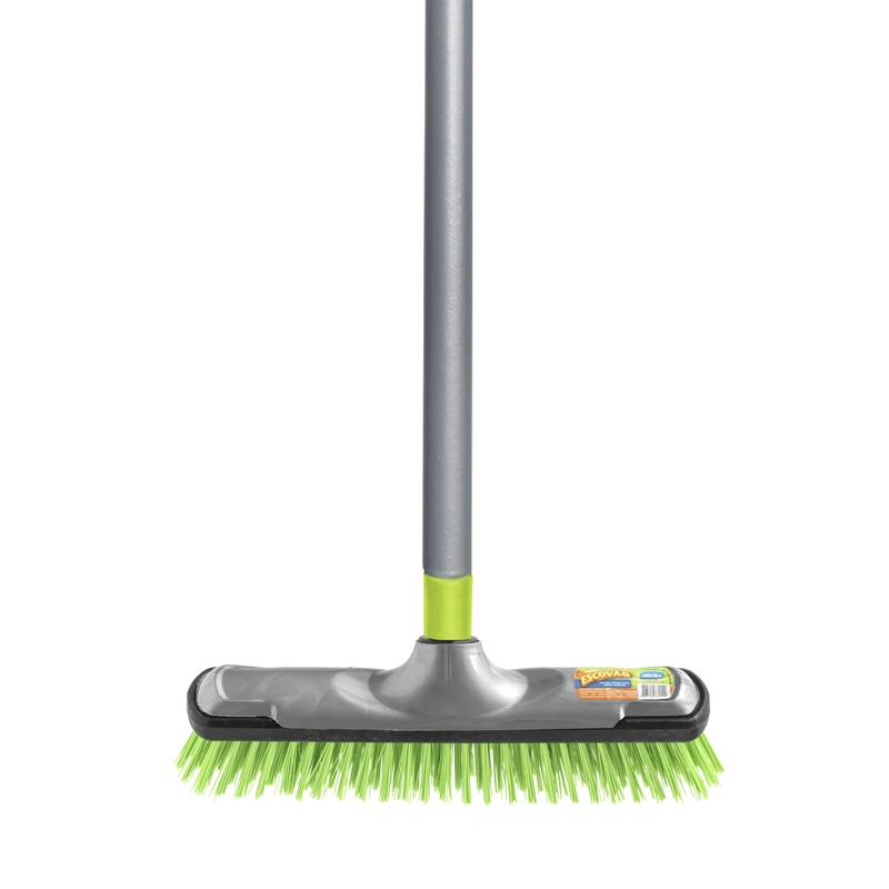 [G2537] Escobillón para uso exterior, con mango de madera, ALKLIN