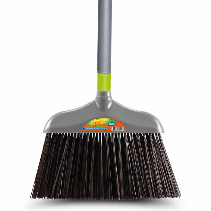 [G2538] Escoba para uso exterior con mango de madera, ALKLIN