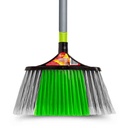Escoba doble barrido con mango de madera, BRILHEX
