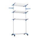 Tendedero de ropa de pie, vertical de acero y plástico, en caja