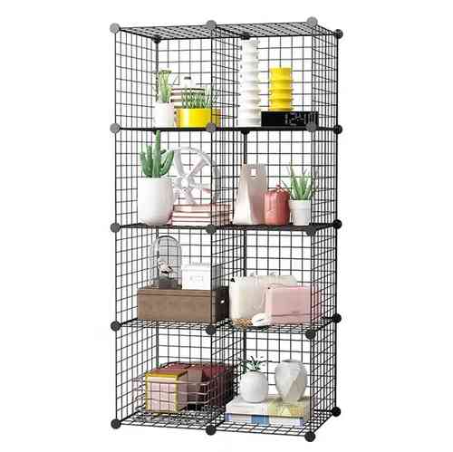 Mueble estantería de metal, 8 estantes en caja