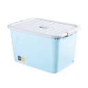 Caja organizadora de plástico 42L, con ruedas 2 colores