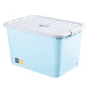 Caja organizadora de plástico 98L, con ruedas 2 colores