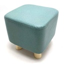 Banquito de madera 4 patas, forrado PU varios colores en bolsa