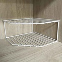 Organizador de metal con revestimiento de plástico, 2 estantes, ideal para platos