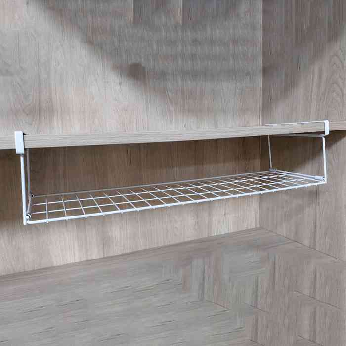 [G2696] Organizador estante de metal, colgante, bajo estante, 2 colores