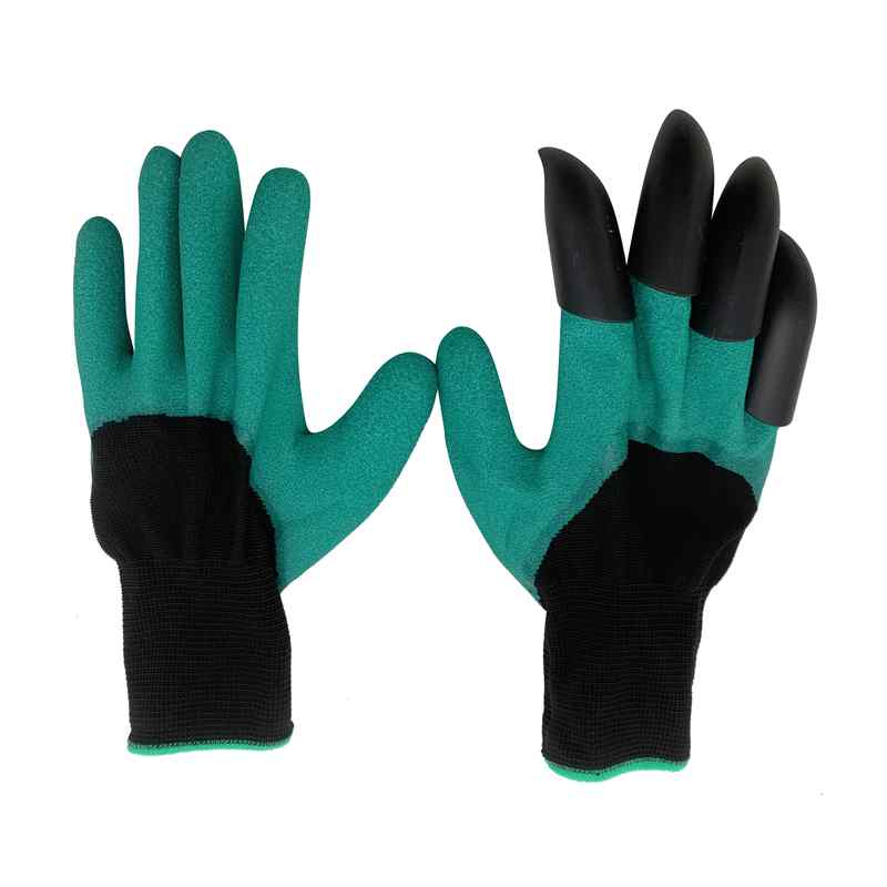[G2708] Herramientas de hardín, guantes para jardinería, 1 con 4 garras, en bolsa