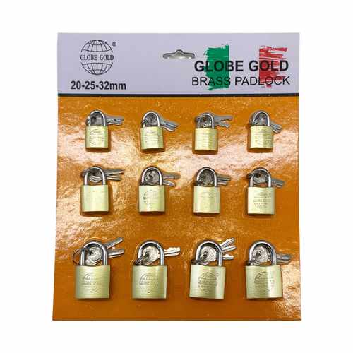 [G2740] Candados x 12 en blister, 22-25-32mm